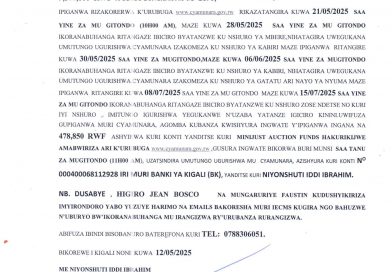Itangazo rya cyamunara