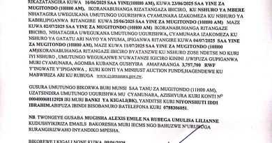 Itangazo rya cyamunara