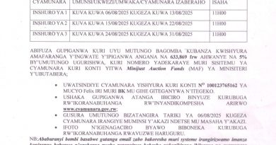 Itangazo rya cyamunara