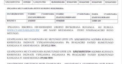 itangazo rya cyamunara