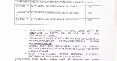 Itangazo rya cyamunara