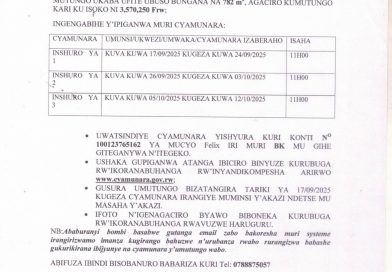 Itangazo rya cyamunara