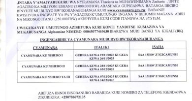 Itangazo rya cyamunara