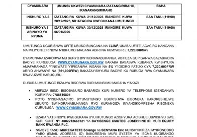 Itangazo rya cyamunara