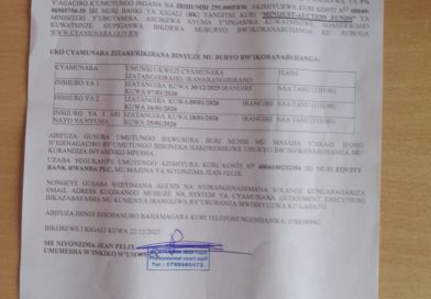 Itangazo rya cyamunara