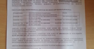 Itangazo rya cyamunara