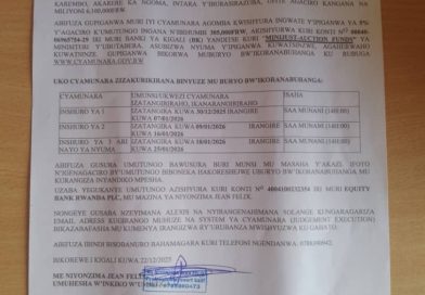 Itangazo rya cyamunara