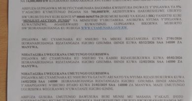 Itangazo rya cyamunara