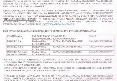 itangazo rya cyamunara