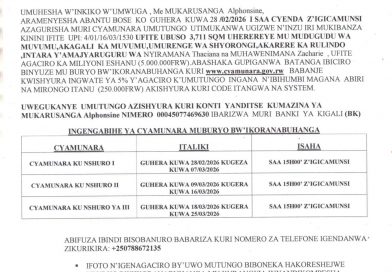 Itangazo rya cyamunara