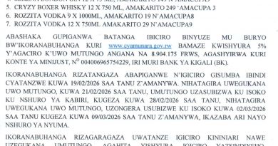 Itangazo rya cyamunara