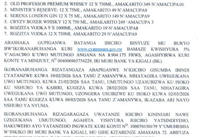 Itangazo rya cyamunara