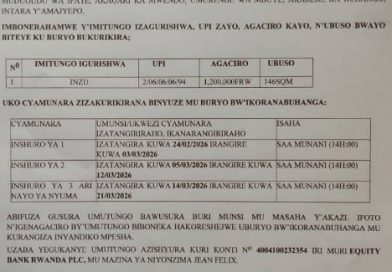 itangazo rya cyamunara itangazo rya cyamunara