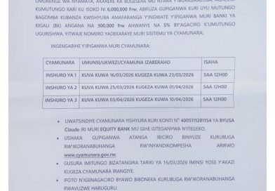 Itangazo rya cyamunara