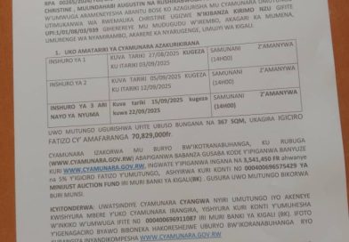 Itangazo rya cyamunara