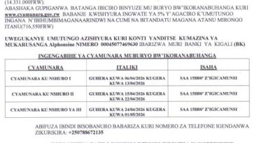 itangazo rya cyamunara