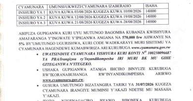 Itangazo rya cyamunara