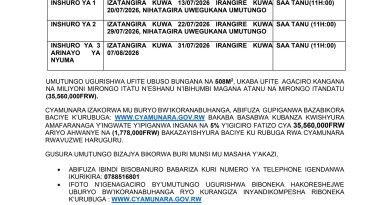 Itangazo rya cyamunara