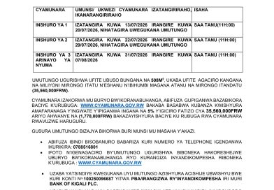 Itangazo rya cyamunara