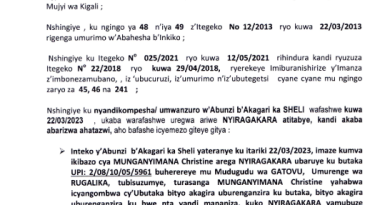 KUMENYESHA  NYIRAGAKARA  UBARIZWA AHATAZWI UMWANZURO W’ABUNZI