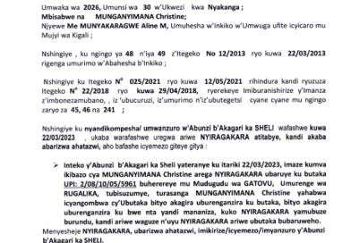 KUMENYESHA  NYIRAGAKARA  UBARIZWA AHATAZWI UMWANZURO W’ABUNZI