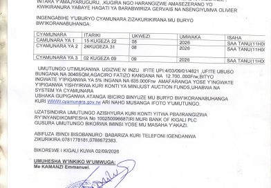 Itangazo rya cyamunara