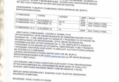 Itangazo rya cyamunara