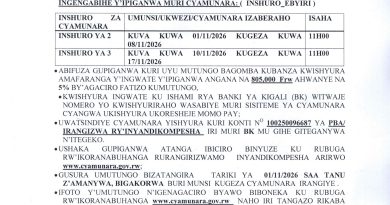 Itangazo rya cyamunara